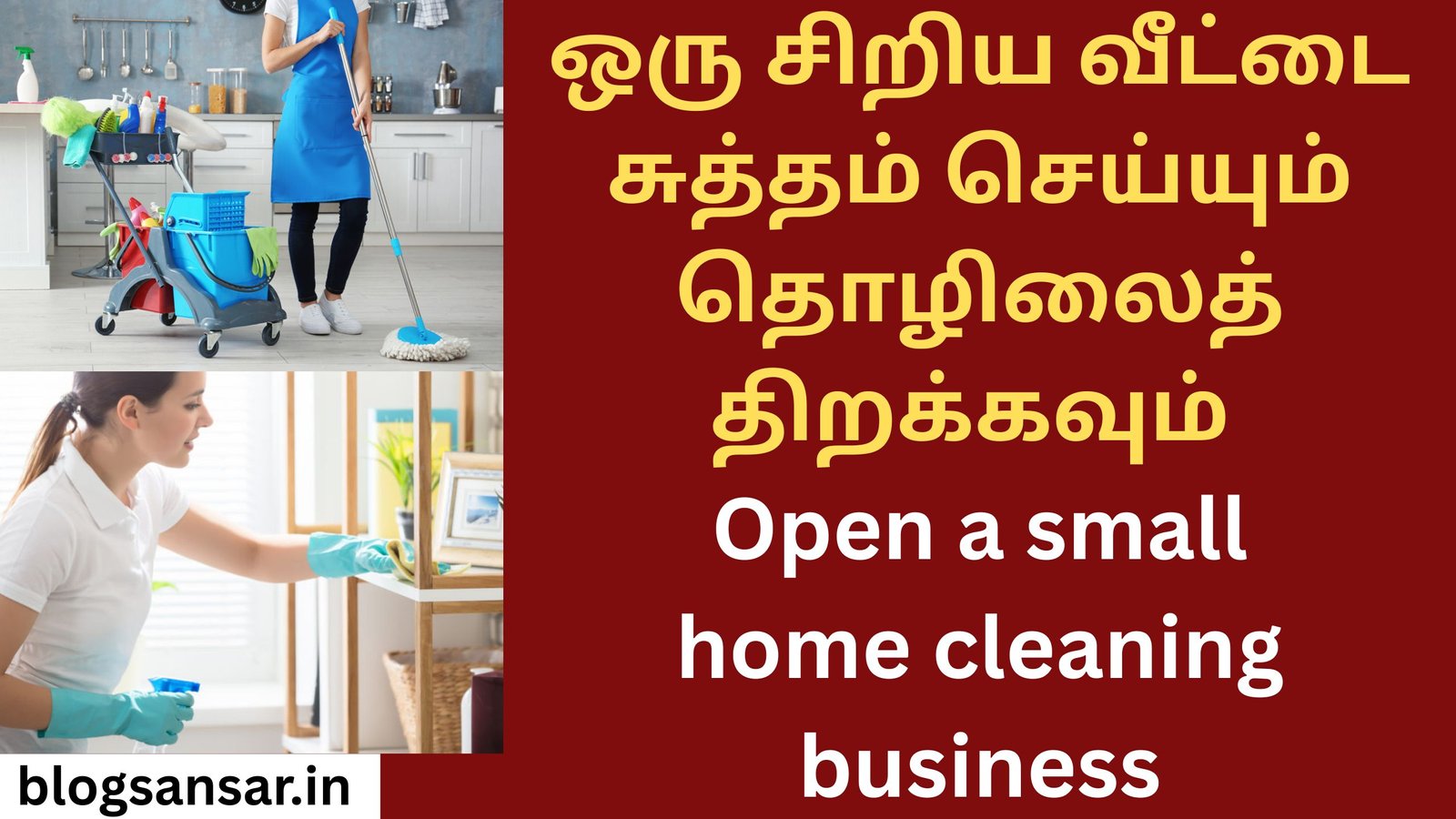 Open a small home cleaning business